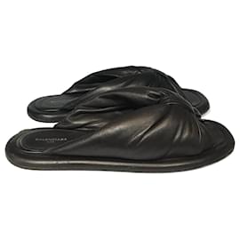 Balenciaga-BALENCIAGA Sandals T.EU 36 Leather-Black