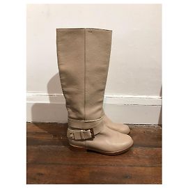 Chloé Botas CHLOE T.EU 36 Cuero Beige