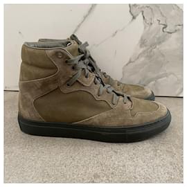 Balenciaga-BALENCIAGA Trainers T.EU 39 Leather-Khaki