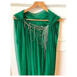 Lanvin-LANVIN Dresses T.FR 36 Silk-Green