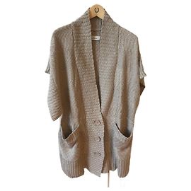 BY MALENE BIRGER Malhas T.International L Algodão Bege