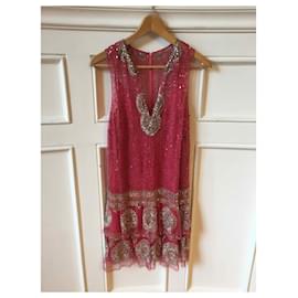 Robe JENNY PACKHAM T.FR 38 Polyester Rose