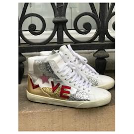 Saint Laurent-SAINT LAURENT Trainers T.EU 35.5 Leather-Multiple colors