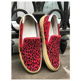 Sneaker SAINT LAURENT T.EU 36 Stoff Rot