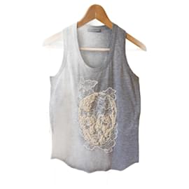 Alexander Mcqueen-ALEXANDER MCQUEEN Tops T.FR 34 Cotton-Grey