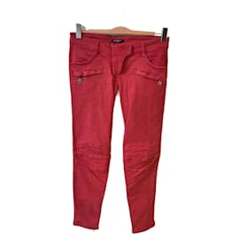 Jeans BALMAIN T.FR 38 Algodón Rosa