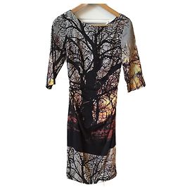 Robe DIANE VON FURSTENBERG T.FR 36 Soie Multicolore