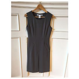 DIANE VON FURSTENBERG Dresses T.FR 36 Polyester Grey