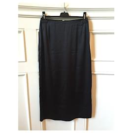 Dolce & Gabbana-DOLCE & GABBANA Skirts T.FR 36 Silk-Black