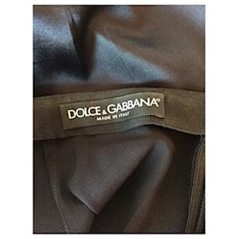Dolce & Gabbana-DOLCE & GABBANA Skirts T.FR 36 Silk-Black
