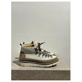 Autre Marque-FRACAP Ankle boots T.EU 39.5 Leather-Beige