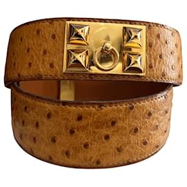 Hermès-HERMES Belts T.International S Leather-Camel