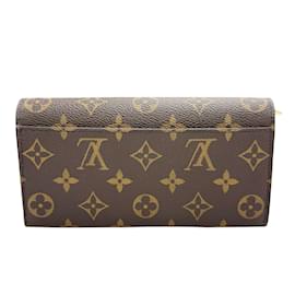 Louis Vuitton-Louis Vuitton Portefeuille Sarah Monogram Long Wallet-Brown,Pink