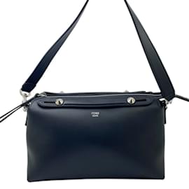 Fendi-Sac à main en cuir moyen Fendi By The Way-Noir