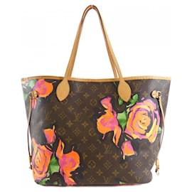 Louis Vuitton-Bolsa Louis Vuitton Monogram Rose Neverfull MM-Marrom,Monograma