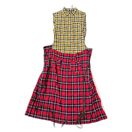 Vestido R13 de algodón multicolor Multicolor