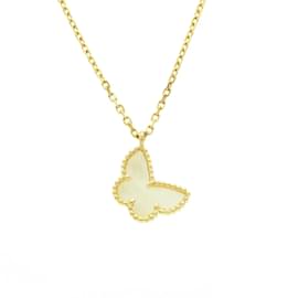 Van Cleef & Arpels-Van Cleef & Arpels Sweet Papillon Pendant Necklace-Yellow
