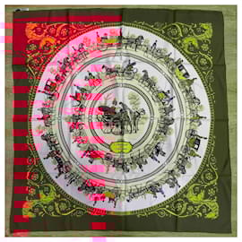 Hermès-Silk scarves-Red