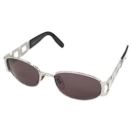 Fendi-Fendi Silver FF Logo Sunglasses SL7070-Silvery