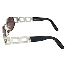Fendi-Fendi Silver FF Logo Sunglasses SL7070-Silvery