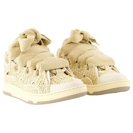 Lanvin-Curb Sneakers - Lanvin - Synthetic - Beige-Brown,Beige