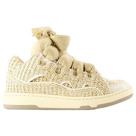Baskets Curb - Lanvin - Synthétique - Beige Marron Beige
