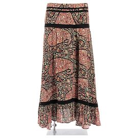 JUPE LAURENCE BRAS T.International M Viscose Rouge