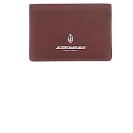Autre Marque-JACQUES MARIE MAGE Small bags, wallets & cases T.  Leather-Dark red