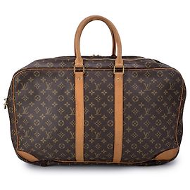 Louis Vuitton Vintage Monogram Sirius 55 Reisetasche mit drei Fächern Braun