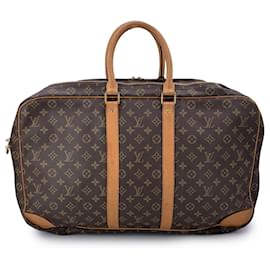 Louis Vuitton-Vintage Monogram Sirius 55 Triple Compartment Travel Bag-Brown