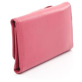 Prada-Prada Saffiano Leather Key Case 1M0222-Pink