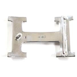 Hermès-Hermes Touareg Buckle Constance H-belt Silver-Silvery,Metallic