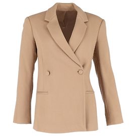 Blazer duplo Anine Bing em lã bege Bege