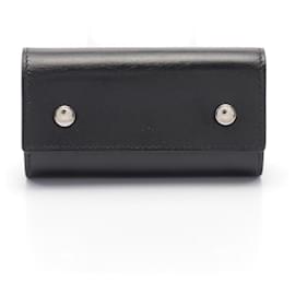 Hermès-Hermes Box Calf Key Case Black-Black