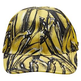 Prada-Prada Banana Print Nylon Baseball Cap-Yellow