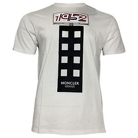 Camiseta Moncler Genius 1952 em algodão branco Branco
