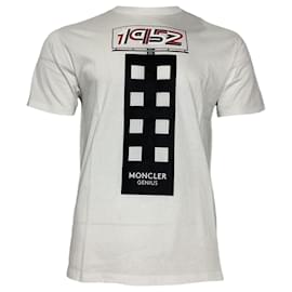 Moncler-Moncler Genius 1952 T-Shirt in White Cotton-White