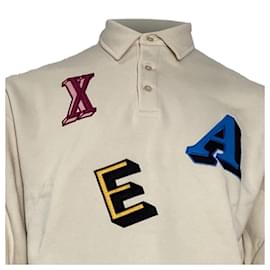 Axel Arigato-Axel Arigato Inferno Monogram Sweatshirt in Beige Cotton-Beige