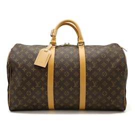 Louis Vuitton-Louis Vuitton Monogram Keepall 50 Travel Bag-Brown
