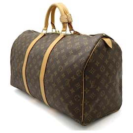 Louis Vuitton-Louis Vuitton Monogram Keepall 50 Travel Bag-Brown