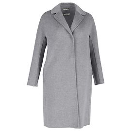 S Max Mara Regina Coat in Grey Virgin Wool Grey