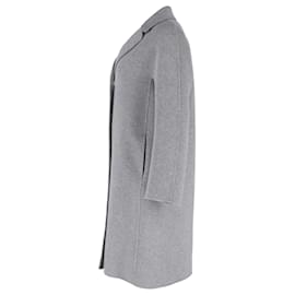 Max Mara-S Max Mara Regina Coat in Grey Virgin Wool-Grey