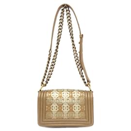Chanel-Chanel Boy Line 92703 Shoulder Bag-Bronze