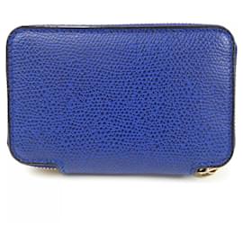 Valextra-Valextra Blue Card Case-Blue