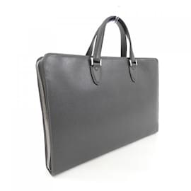 Valextra-Valextra Gray Handbag-Brown