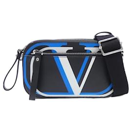 Autre Marque-Valentino Garavani UY2B0954SIB Shoulder Bag-Black,White,Blue