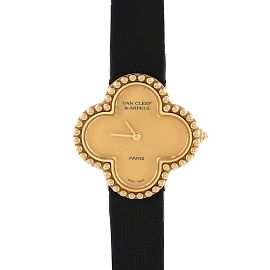 Relógio de quartzo Van Cleef & Arpels Alhambra YG 122974 Outro