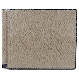 Valextra-Valextra Beige Money Clip Wallet-Beige