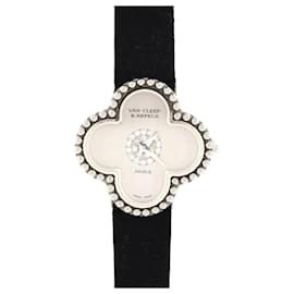 Van Cleef & Arpels-Van Cleef & Arpels Alhambra WG Center Pavé Quartz Watch-Other