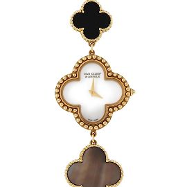 Reloj de cuarzo Van Cleef & Arpels Alhambra en oro amarillo Otro